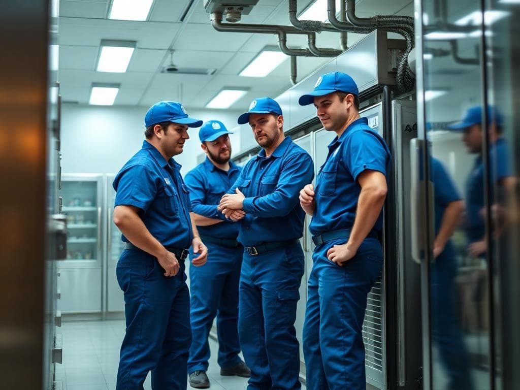 Equipe em atendimento